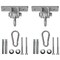 Heavy Duty Swing Hanger Brackets Set Iron 600 Lbs Capacity Indoor Outdoor Use